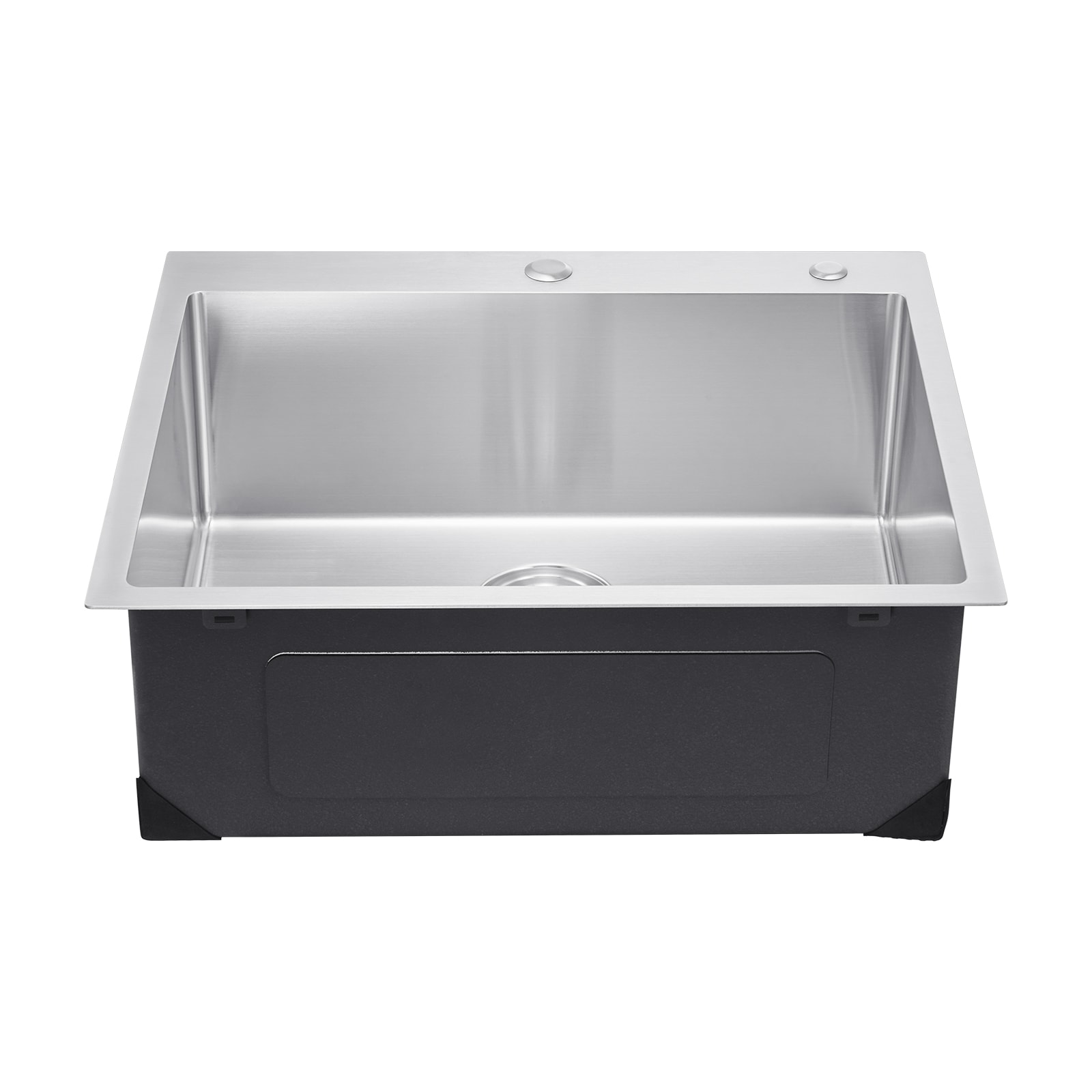 25" Kitchen Sink Top Mount Single Bowl Drop-In Basin Stainless Steel Bar_voghion.com